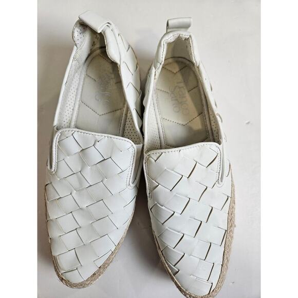 Franco Sarto Hydee Womens White Espadrilles Size 8 Platform Sneaker - Picture 5 of 8